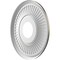 Ekena Millwork Berkshire PVC Medallion (Canopies up to 5 3/4"), 13"OD x 3 1/2"ID x 3/4"P, Metallic Weathered Steel CMP13BEDST - alternate 2